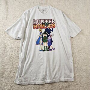 Hunter x Hunter T-Shirt Mens 3XL White Anime Season 7 Killua Gon Kurapki Leorio